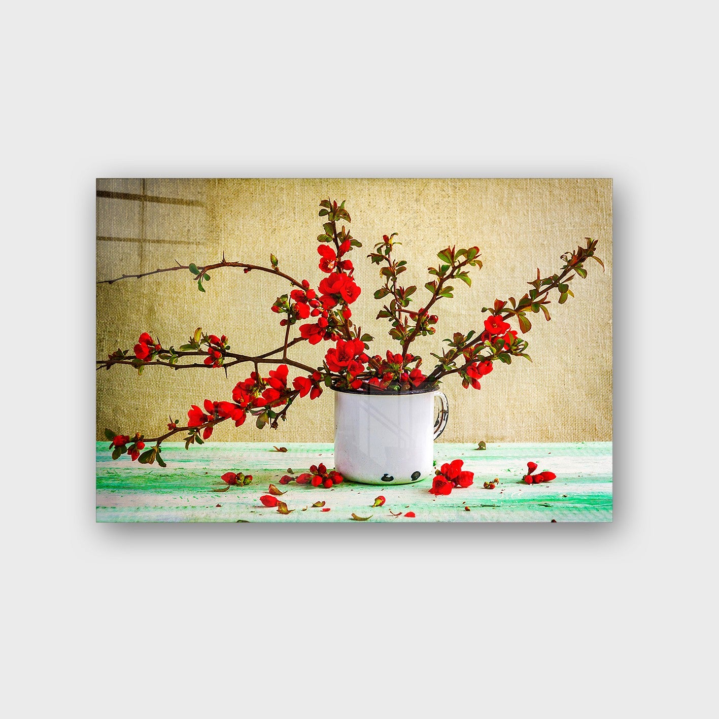 Quadro Decorativo em Vidro Temperado Multicolor 50x70cm - Arte Moderna para Parede