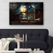 Quadro Decorativo em Vidro Temperado Multicolor 50x70cm - Arte Moderna para Parede