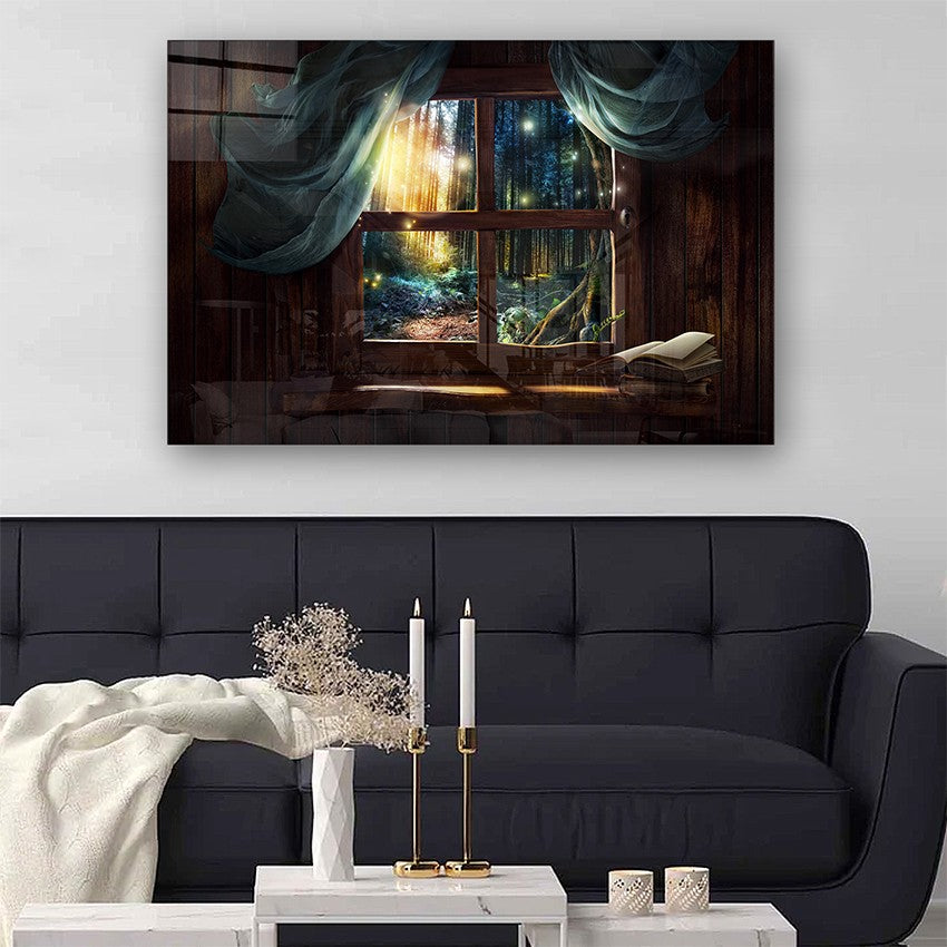 Quadro Decorativo em Vidro Temperado Multicolor 50x70cm - Arte Moderna para Parede