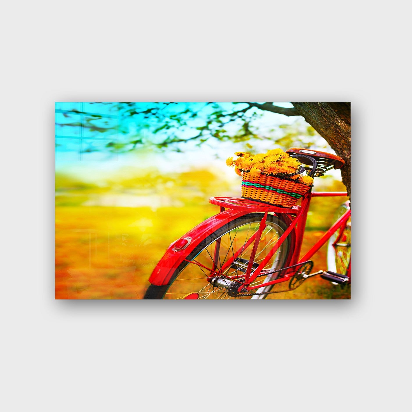 Quadro Decorativo em Vidro Temperado Multicolor 40x60cm - Arte Moderna para Parede