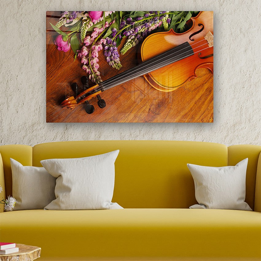 Quadro Decorativo em Vidro Temperado Multicolor 40x60cm - Arte Moderna para Parede