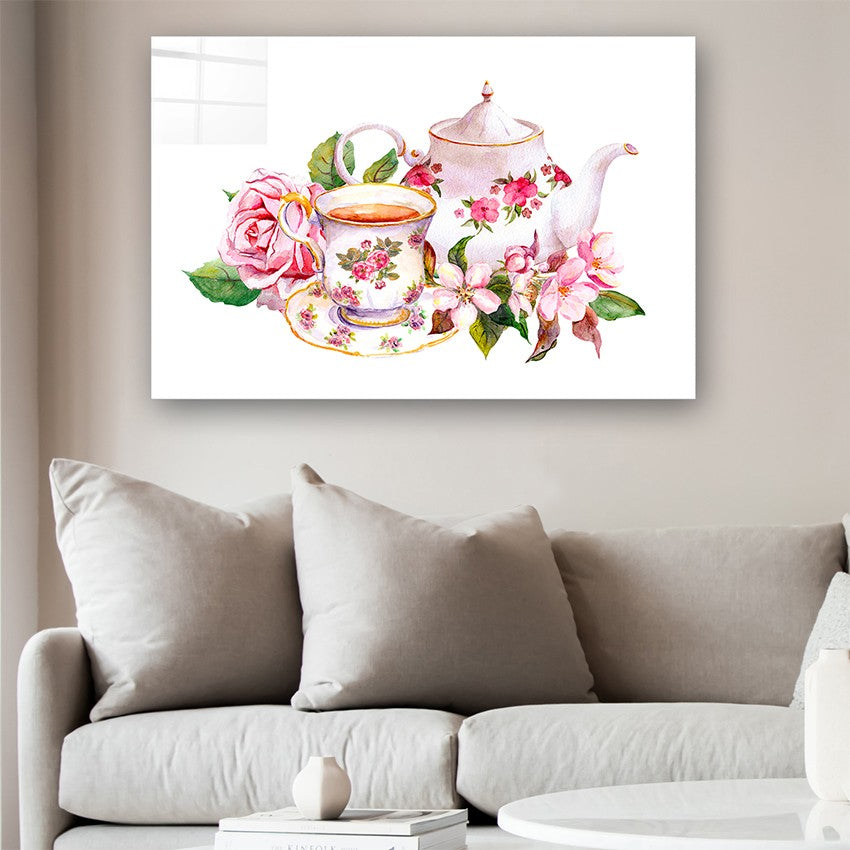 Quadro Decorativo em Vidro Temperado Multicolor 50x70cm - Arte Moderna para Parede