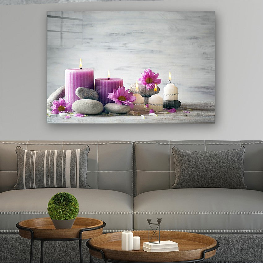 Quadro Decorativo em Vidro Temperado Multicolor 40x60cm - Arte Moderna para Parede