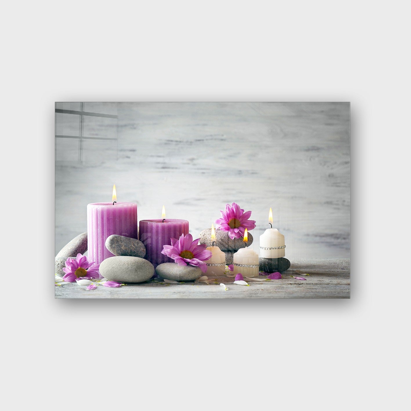 Quadro Decorativo em Vidro Temperado Multicolor 50x70cm - Arte Moderna para Parede