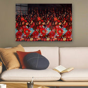 Quadro Decorativo em Vidro Temperado Multicolor 50x70cm - Arte Moderna para Parede