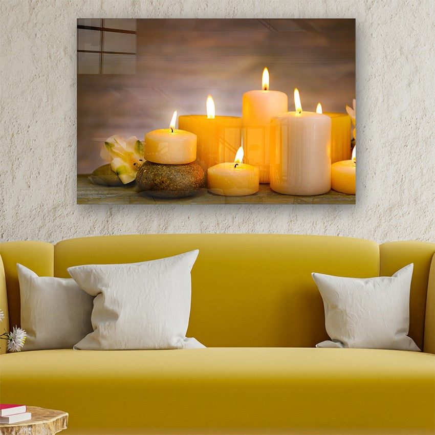 Quadro Decorativo em Vidro Temperado Multicolor 70x100cm - Arte Moderna para Parede