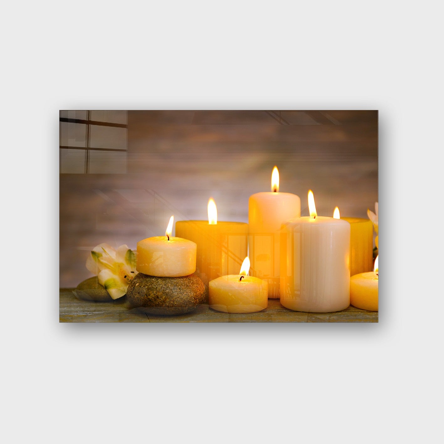 Quadro Decorativo em Vidro Temperado Multicolor 70x100cm - Arte Moderna para Parede