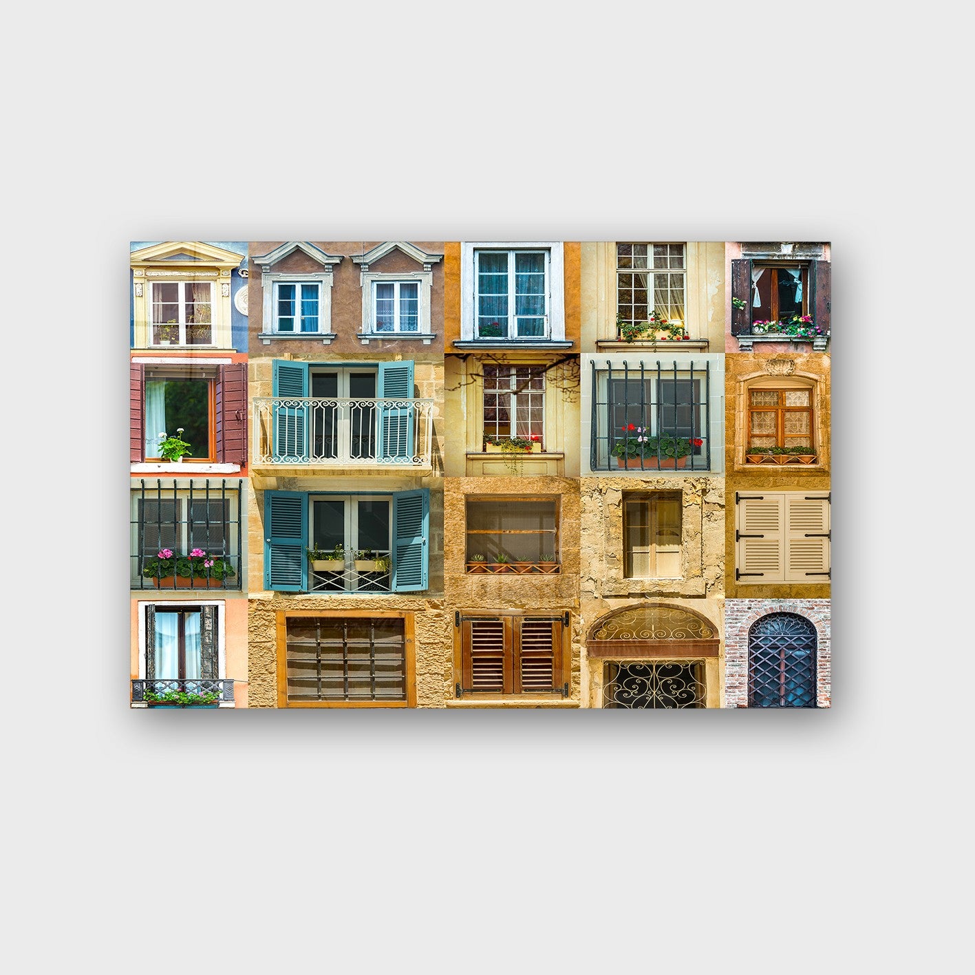 Quadro Decorativo em Vidro Temperado Multicolor 40x60cm - Arte Moderna para Parede