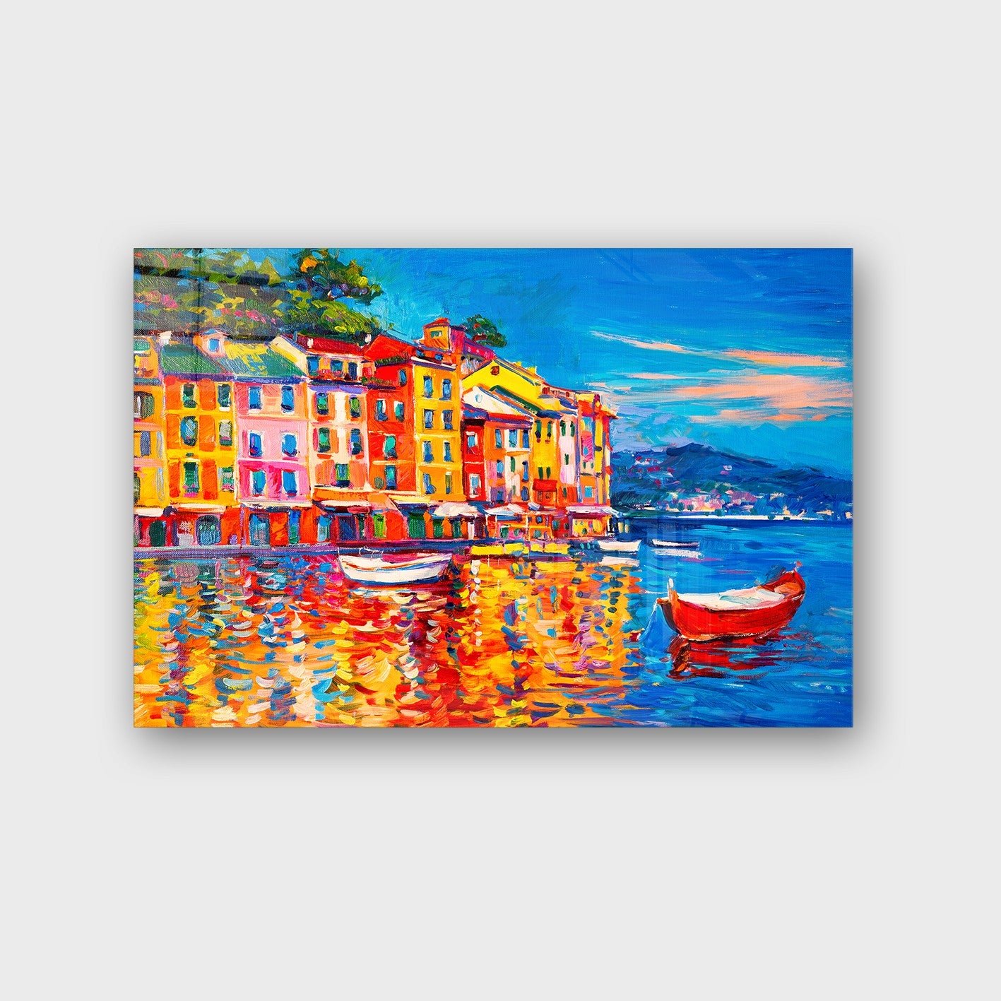 Quadro Decorativo em Vidro Temperado Multicolor 70x100cm - Arte Moderna para Parede