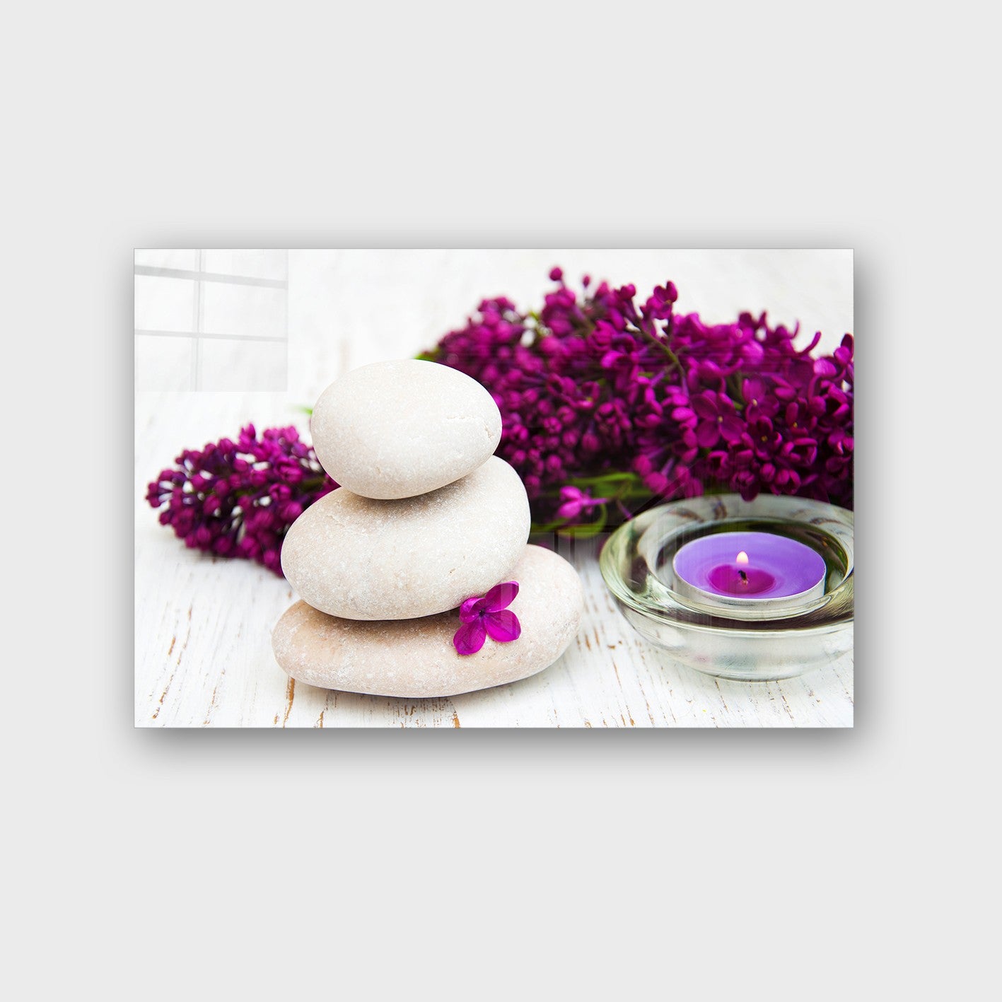 Quadro Decorativo em Vidro Temperado Multicolor 40x60cm - Arte Moderna para Parede