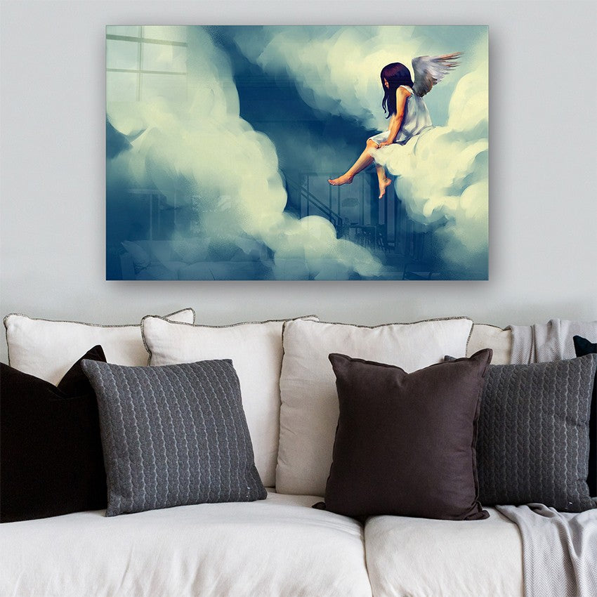 Quadro Decorativo em Vidro Temperado Multicolor 40x60cm - Arte Moderna para Parede