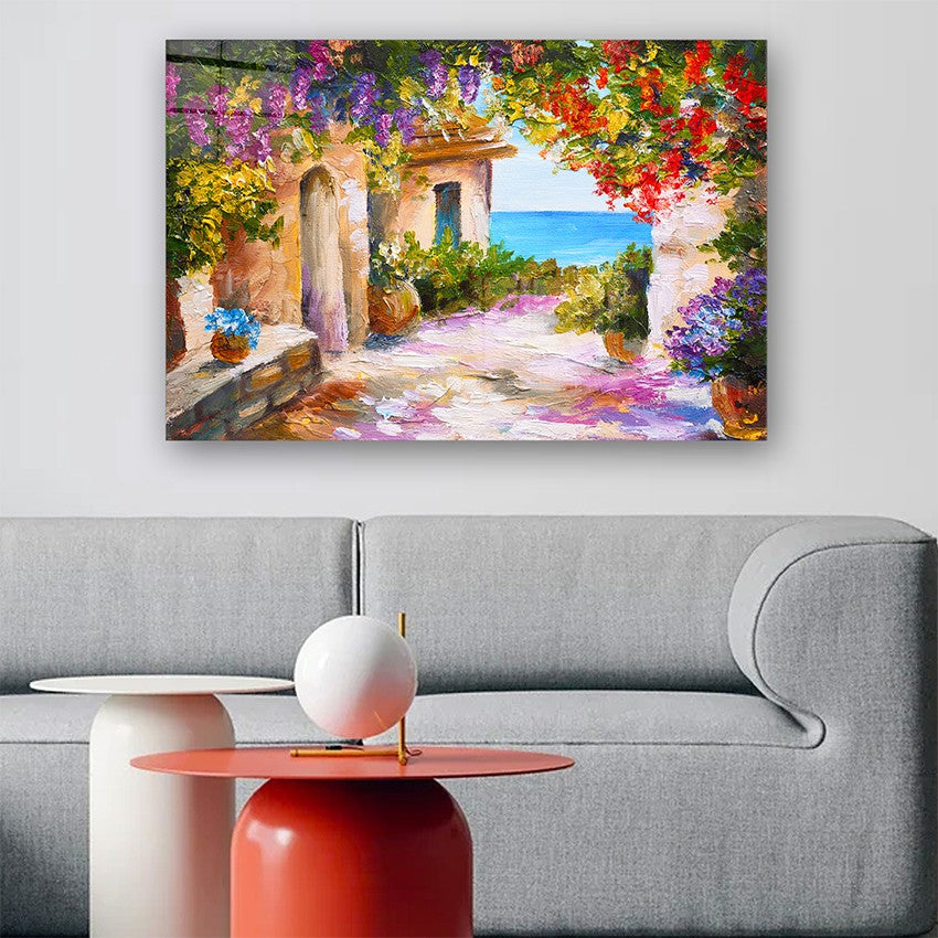 Quadro Decorativo em Vidro Temperado Multicolor 40x60cm - Arte Moderna para Parede