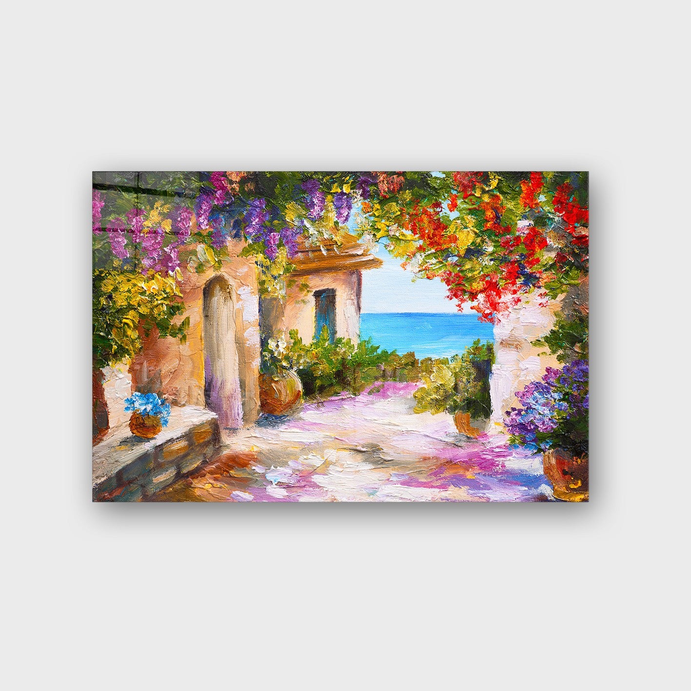 Quadro Decorativo em Vidro Temperado Multicolor 70x100cm - Arte Moderna para Parede