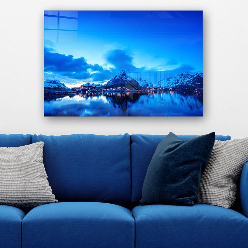 Quadro Decorativo em Vidro Temperado Multicolor 40x60cm - Arte Moderna para Parede