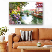 Quadro Decorativo em Vidro Temperado Multicolor 40x60cm - Arte Moderna para Parede