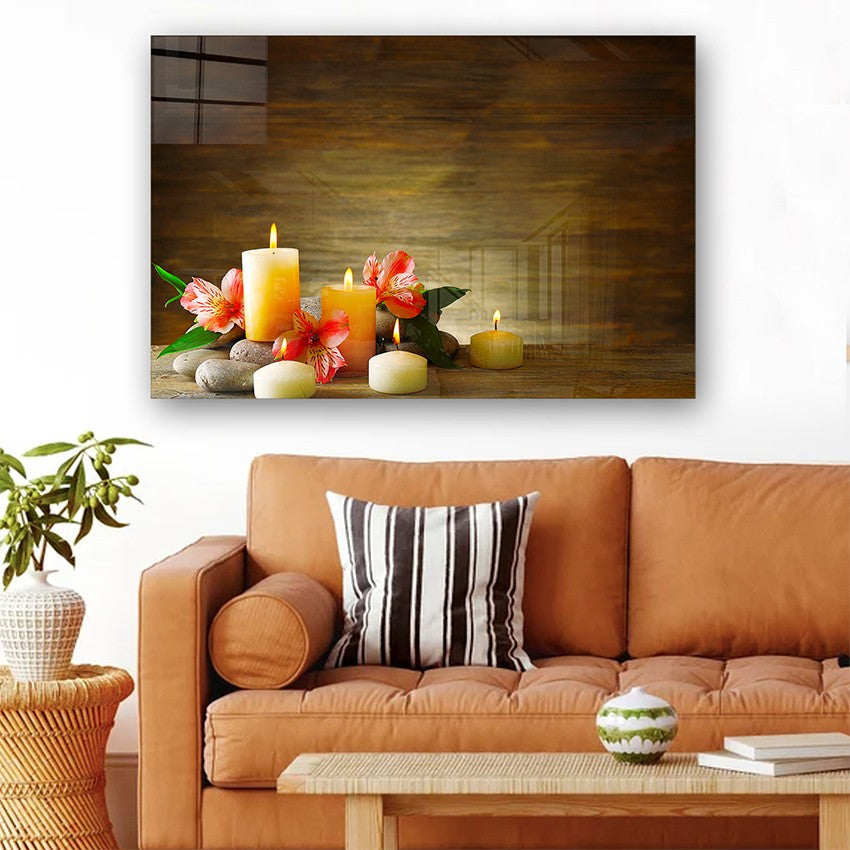 Quadro Decorativo em Vidro Temperado Multicolor 50x70cm - Arte Moderna para Parede