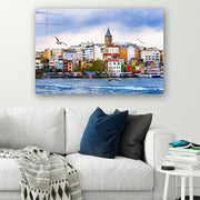 Quadro Decorativo em Vidro Temperado Multicolor 50x70cm - Arte Moderna para Parede