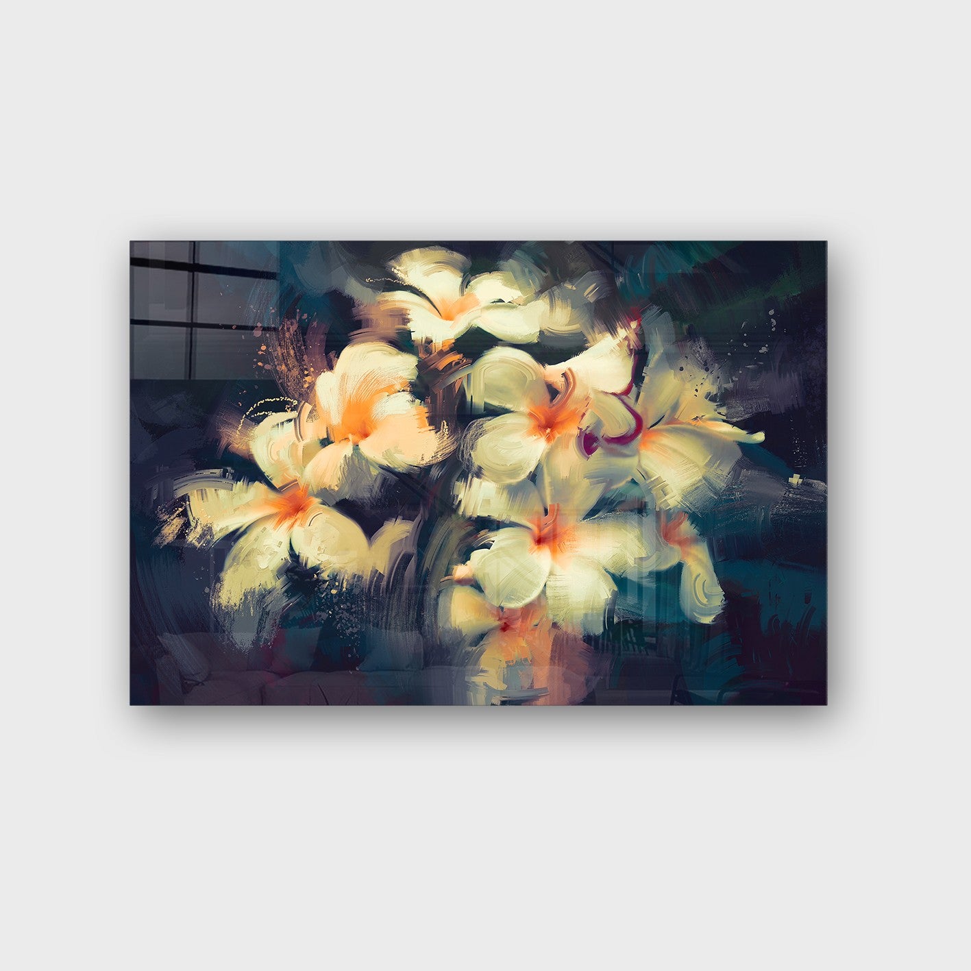 Quadro Decorativo em Vidro Temperado Multicolor 40x60cm - Arte Moderna para Parede