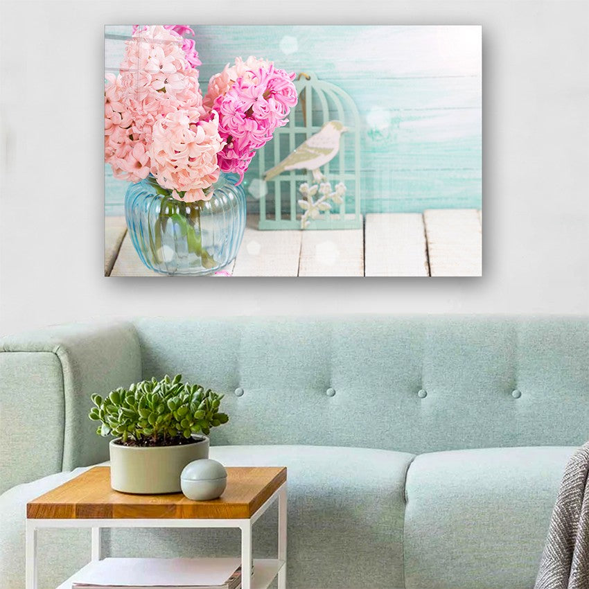 Quadro Decorativo em Vidro Temperado Multicolor 50x70cm - Arte Moderna para Parede