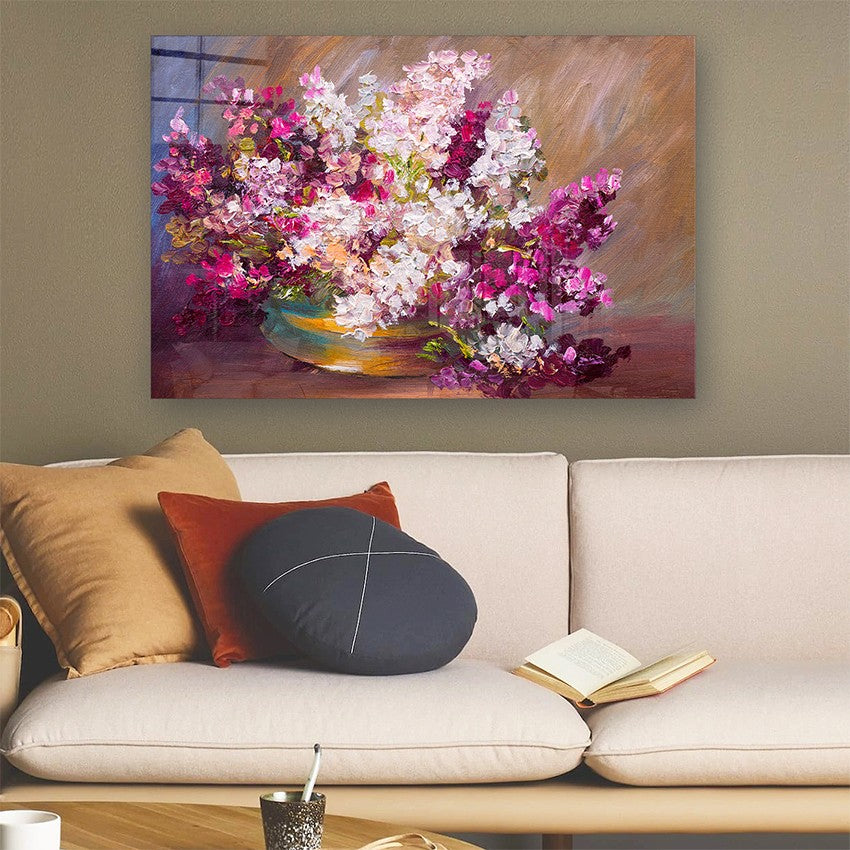 Quadro Decorativo em Vidro Temperado Multicolor 40x60cm - Arte Moderna para Parede