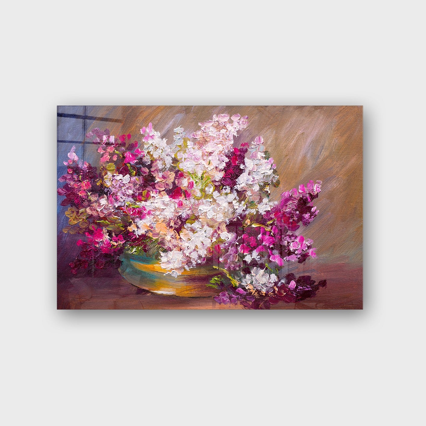 Quadro Decorativo em Vidro Temperado Multicolor 50x70cm - Arte Moderna para Parede