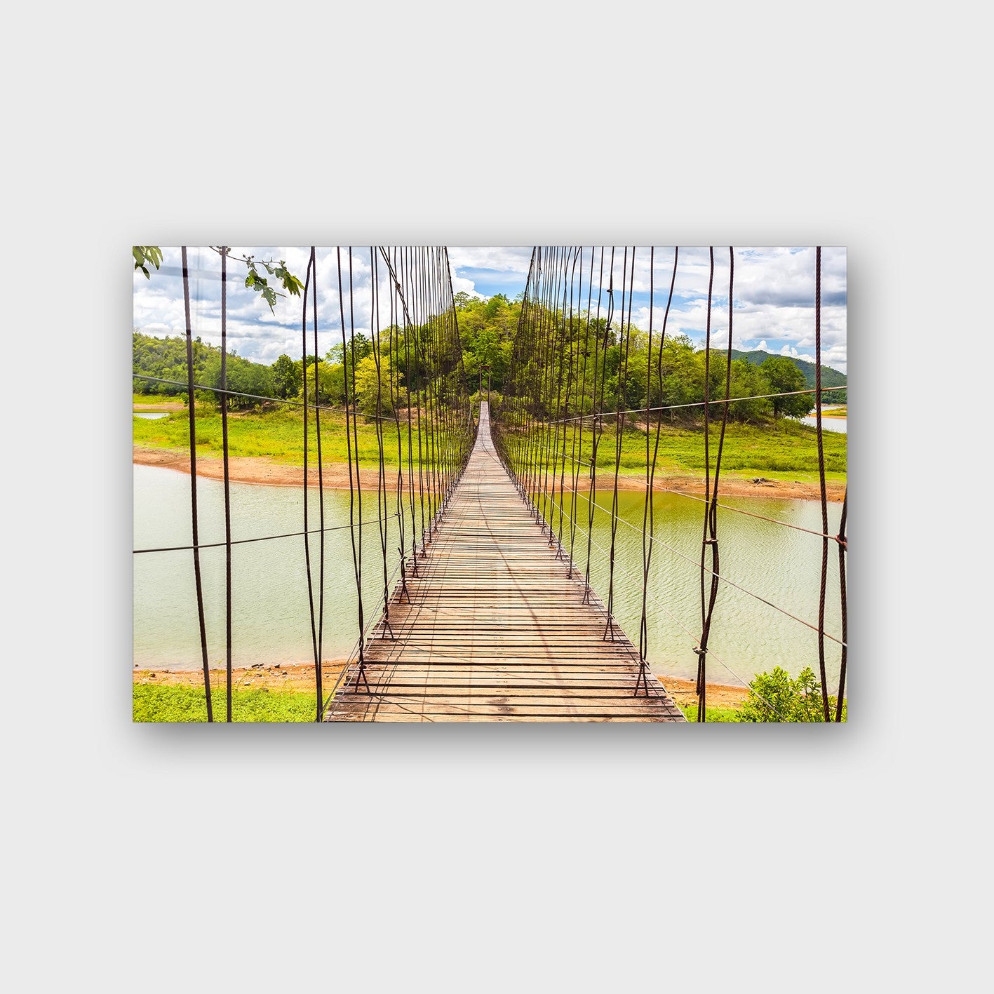 Quadro Decorativo em Vidro Temperado Multicolor 40x60cm - Arte Moderna para Parede