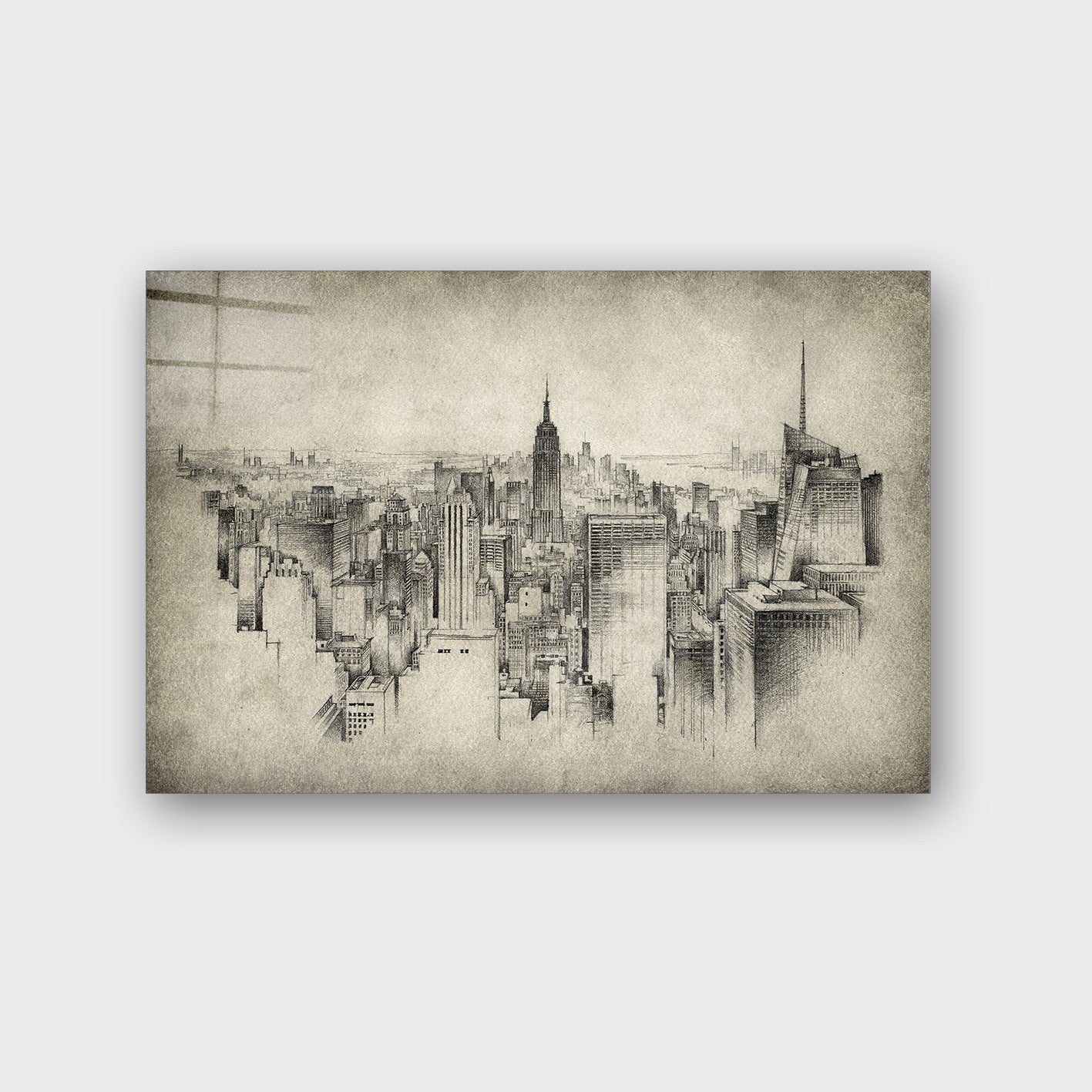 Quadro Decorativo em Vidro Temperado Multicolor 40x60cm - Arte Moderna para Parede