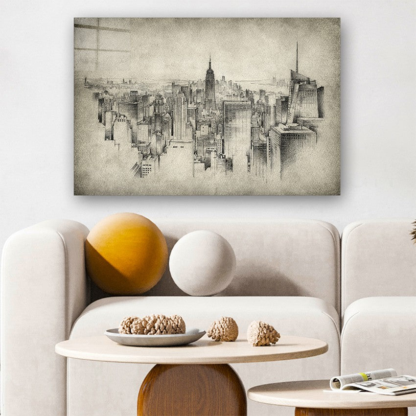 Quadro Decorativo em Vidro Temperado Multicolor 70x100cm - Arte Moderna para Parede