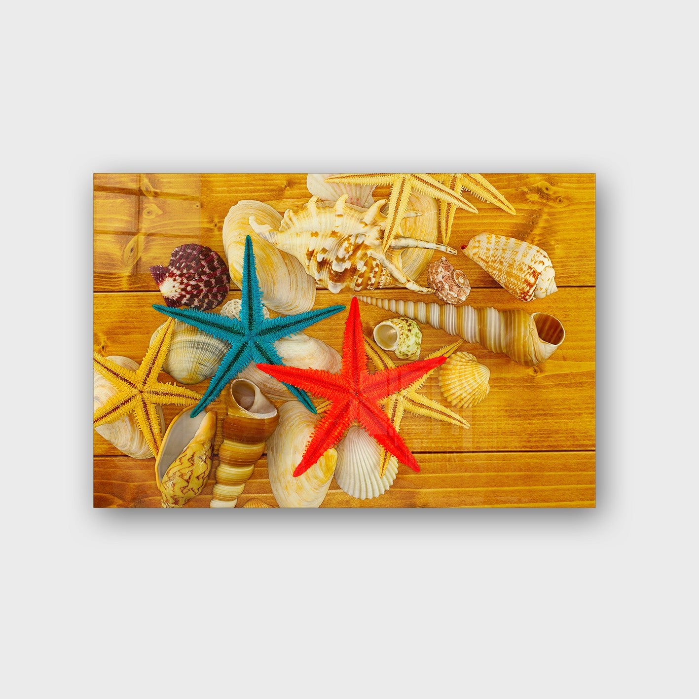 Quadro Decorativo em Vidro Temperado Multicolor 50x70cm - Arte Moderna para Parede