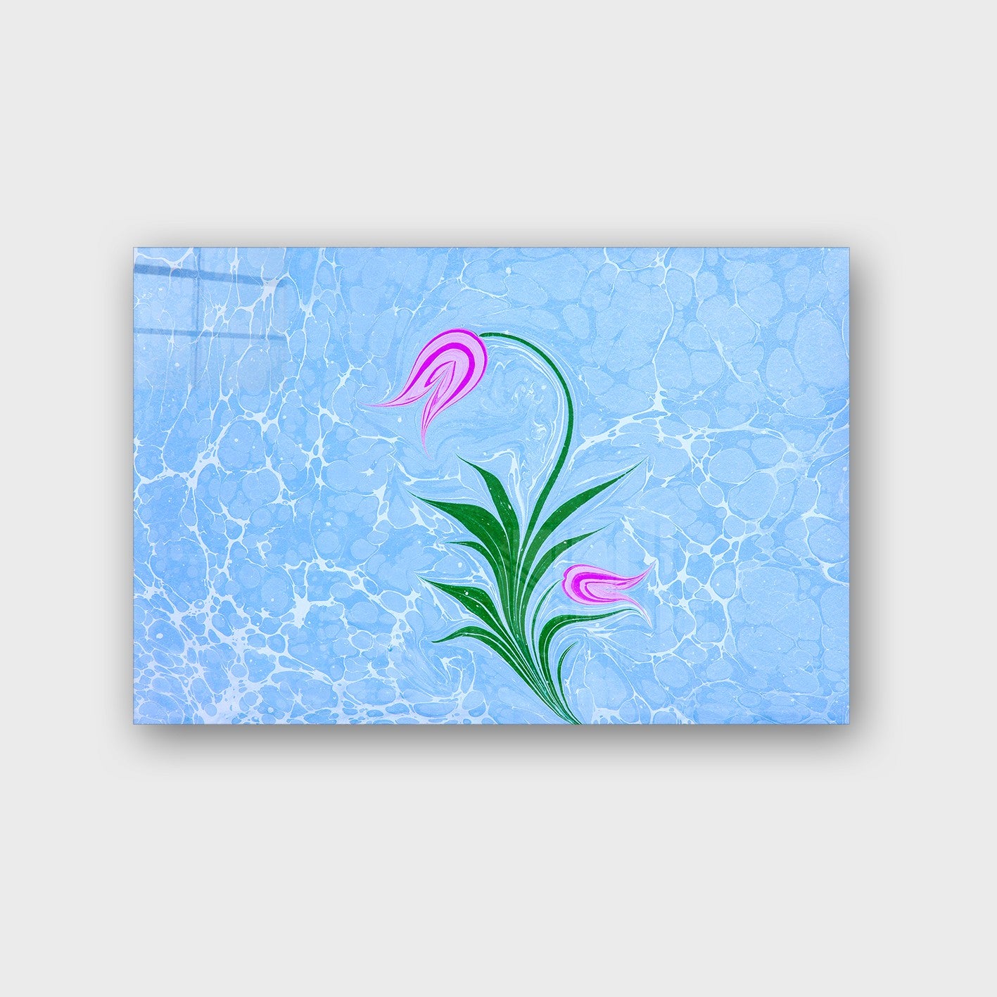 Quadro Decorativo em Vidro Temperado Multicolor 50x70cm - Arte Moderna para Parede