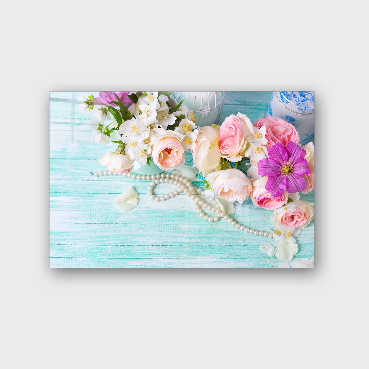 Quadro Decorativo em Vidro Temperado Multicolor 70x100cm - Arte Moderna para Parede