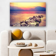 Quadro Decorativo em Vidro Temperado Multicolor 40x60cm - Arte Moderna para Parede