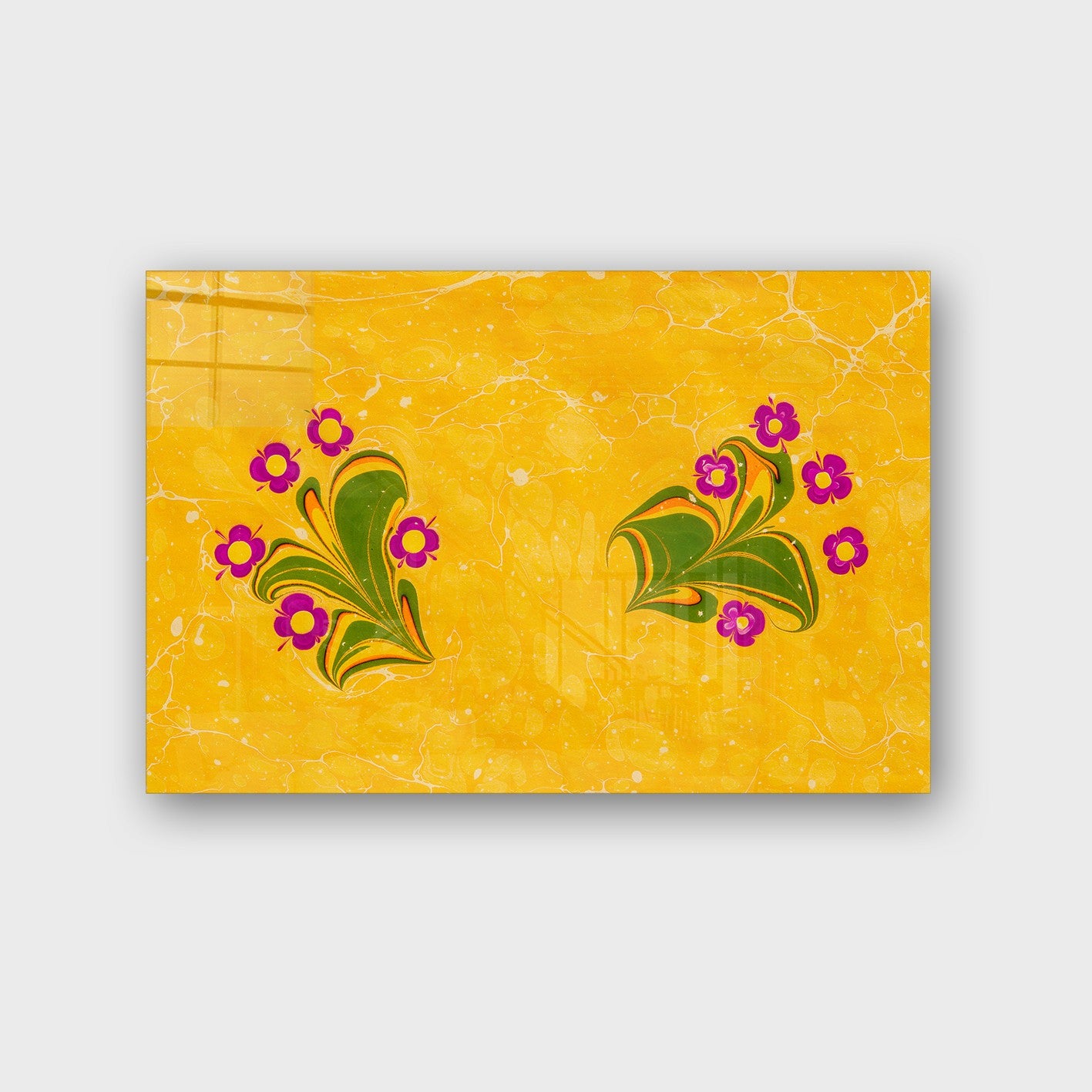 Quadro Decorativo em Vidro Temperado Multicolor 40x60cm - Arte Moderna para Parede