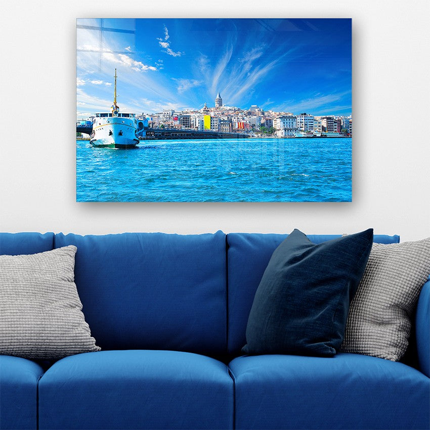 Quadro Decorativo em Vidro Temperado Multicolor 70x100cm - Arte Moderna para Parede