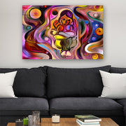 Quadro Decorativo em Vidro Temperado Multicolor 70x100cm - Arte Moderna para Parede