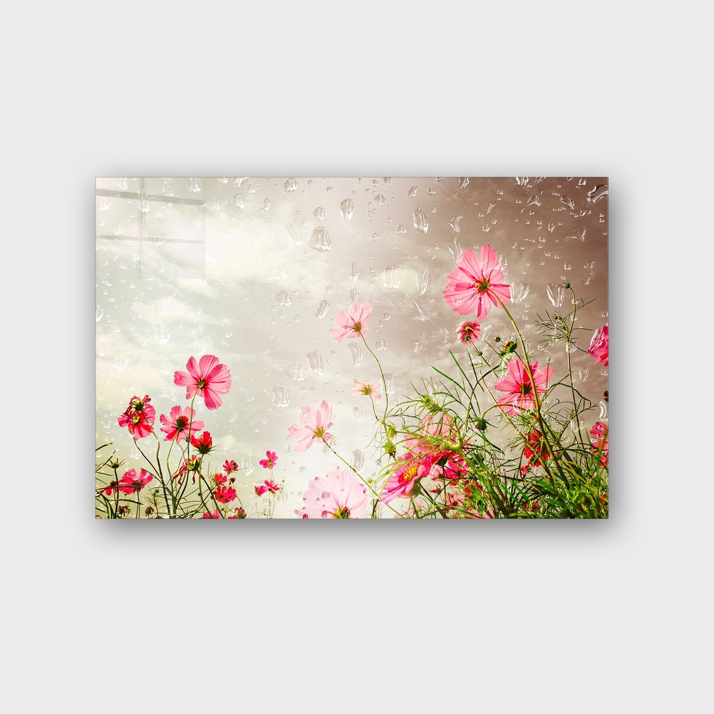 Quadro Decorativo em Vidro Temperado Multicolor 50x70cm - Arte Moderna para Parede