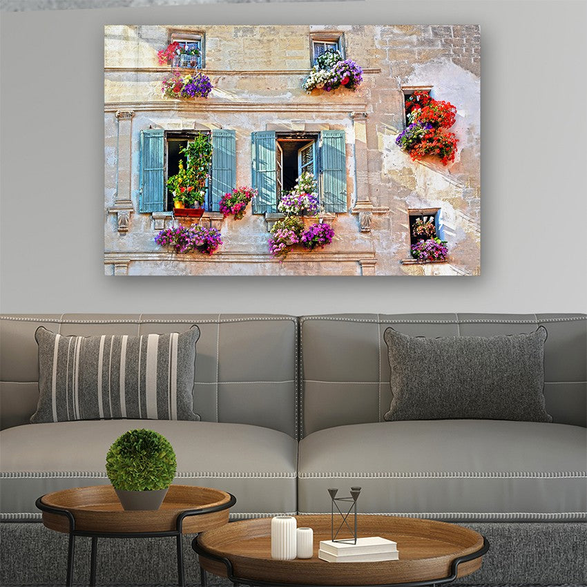 Quadro Decorativo em Vidro Temperado Multicolor 50x70cm - Arte Moderna para Parede