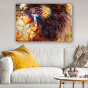 Quadro Decorativo em Vidro Temperado Multicolor 50x70cm - Arte Moderna para Parede