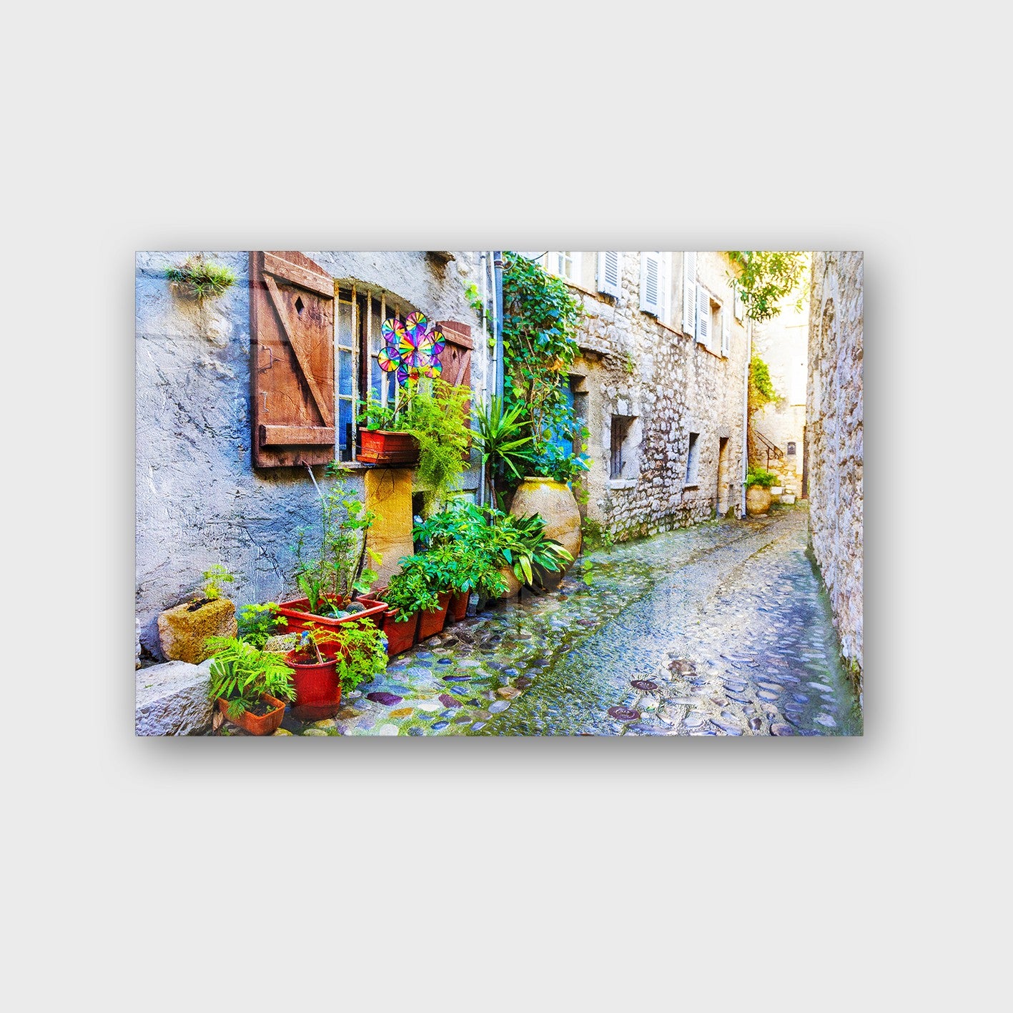 Quadro Decorativo em Vidro Temperado Multicolor 50x70cm - Arte Moderna para Parede