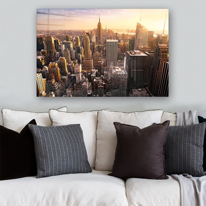 Quadro Decorativo em Vidro Temperado Multicolor 40x60cm - Arte Moderna para Parede