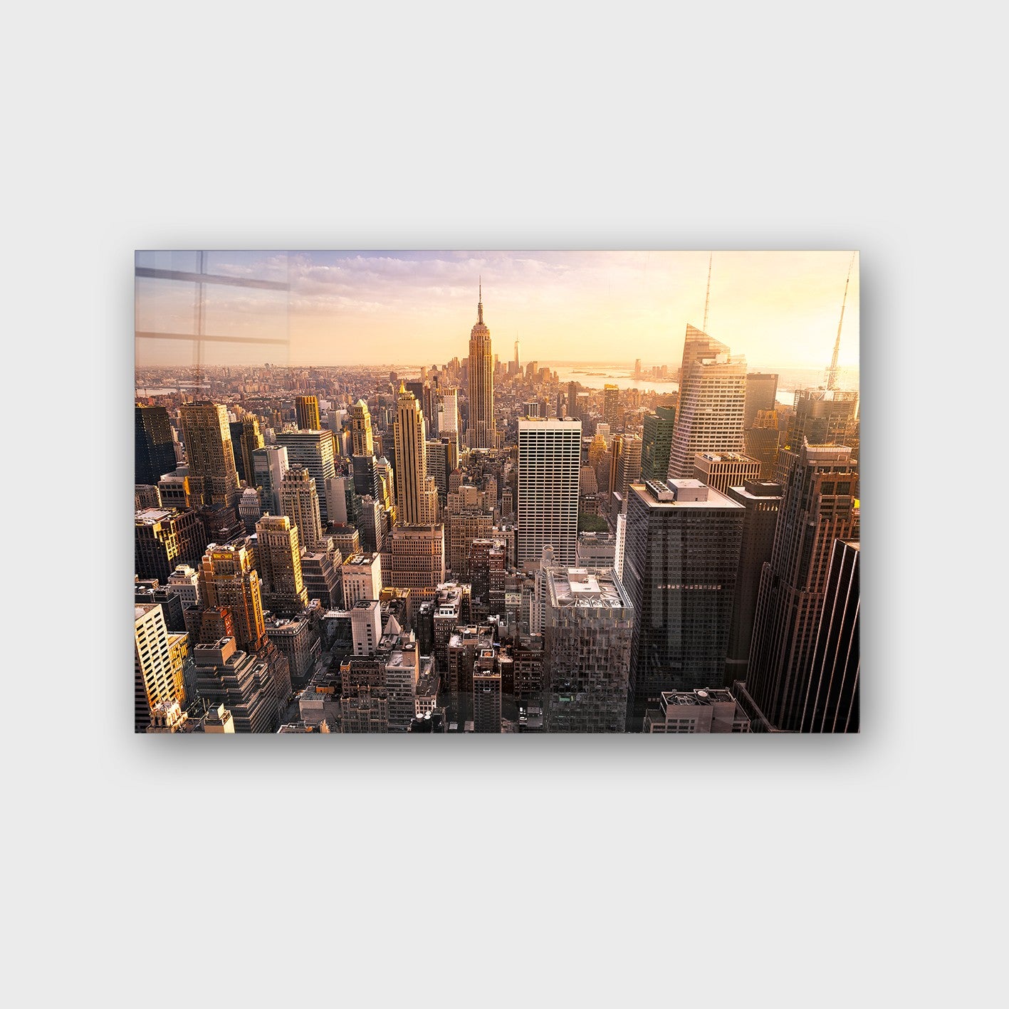 Quadro Decorativo em Vidro Temperado Multicolor 40x60cm - Arte Moderna para Parede