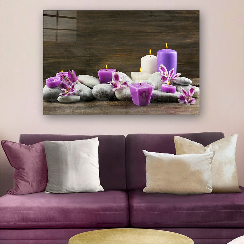 Quadro Decorativo em Vidro Temperado Multicolor 40x60cm - Arte Moderna para Parede