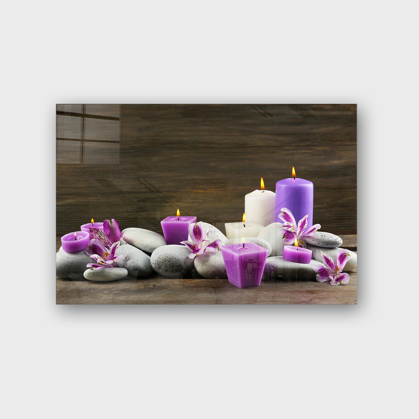 Quadro Decorativo em Vidro Temperado Multicolor 70x100cm - Arte Moderna para Parede