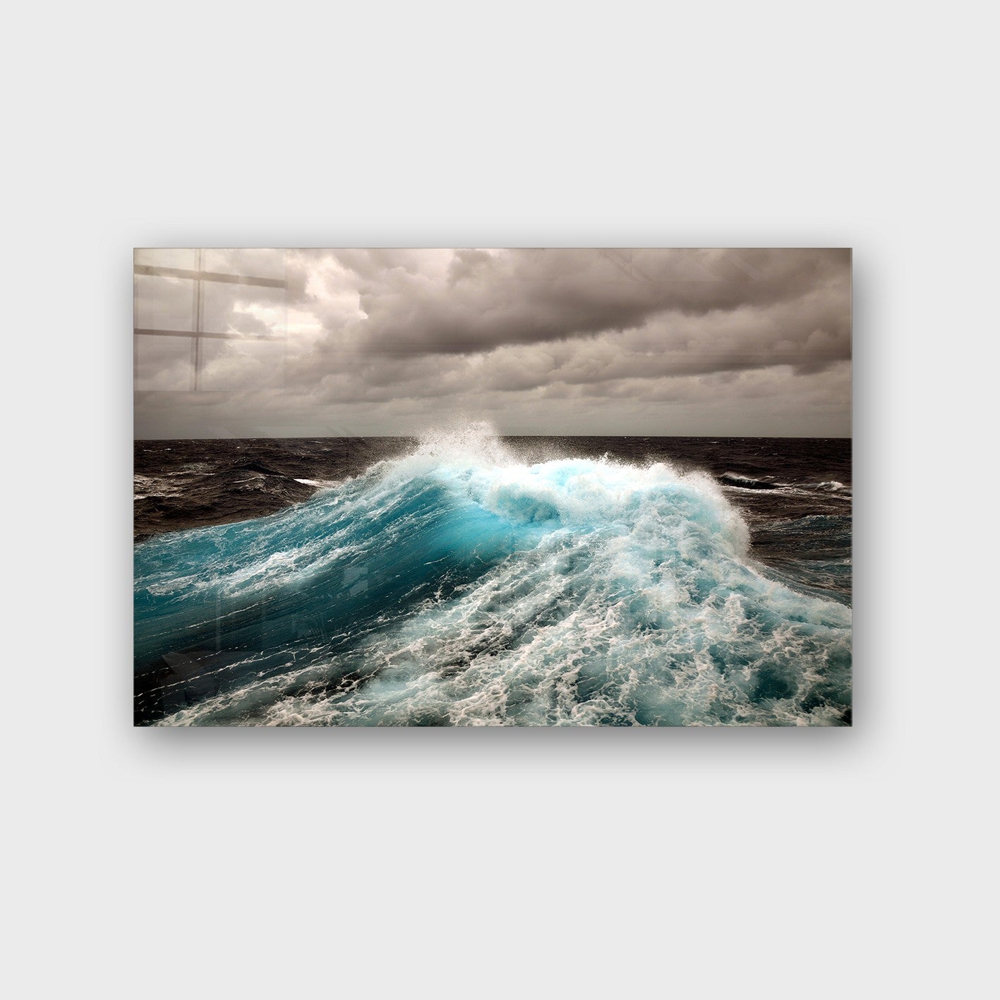 Quadro Decorativo em Vidro Temperado Multicolor 50x70cm - Arte Moderna para Parede