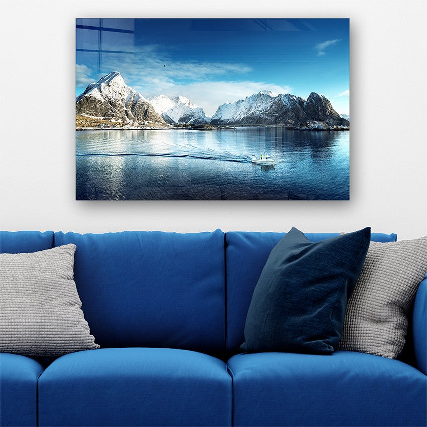 Quadro Decorativo em Vidro Temperado Multicolor 40x60cm - Arte Moderna para Parede