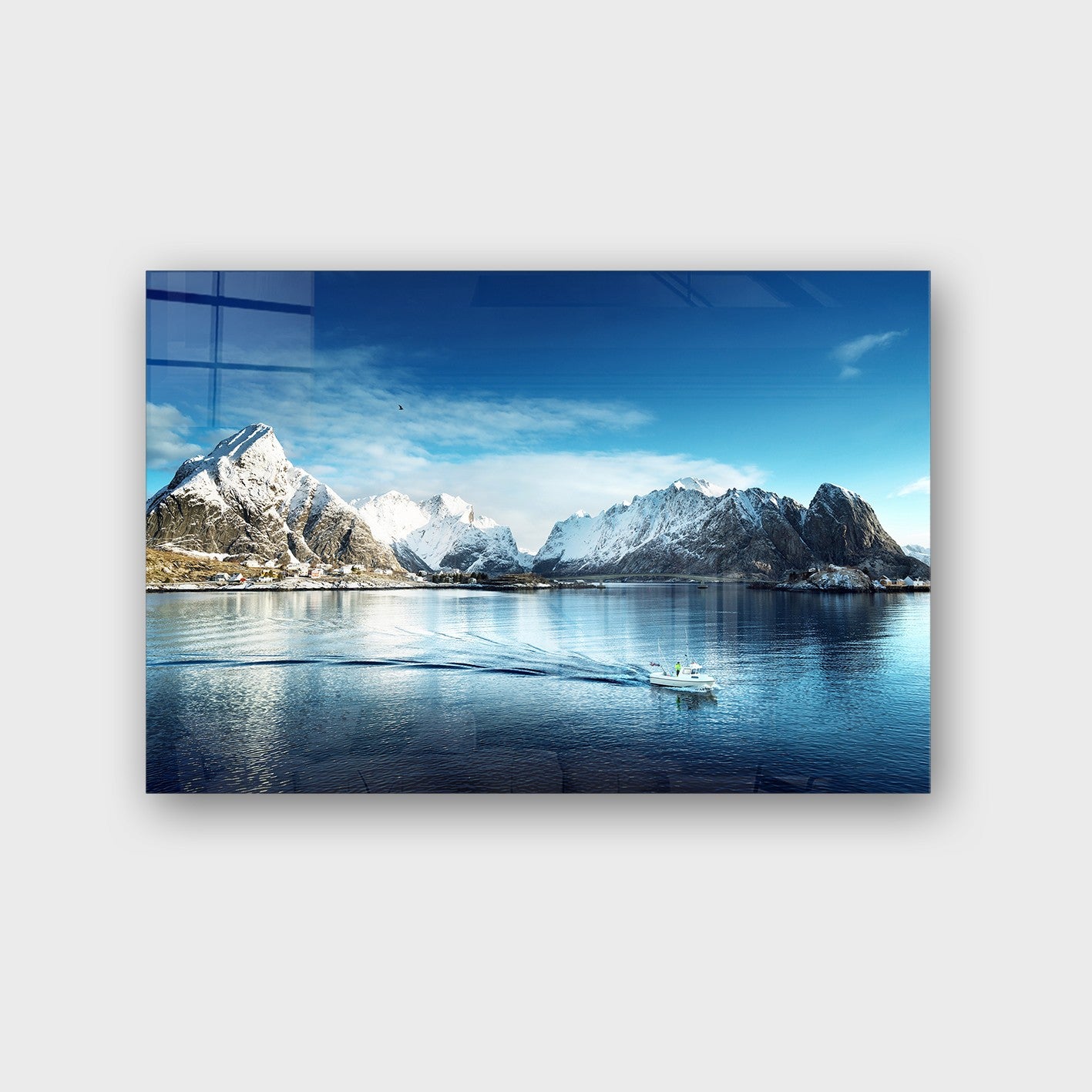 Quadro Decorativo em Vidro Temperado Multicolor 40x60cm - Arte Moderna para Parede