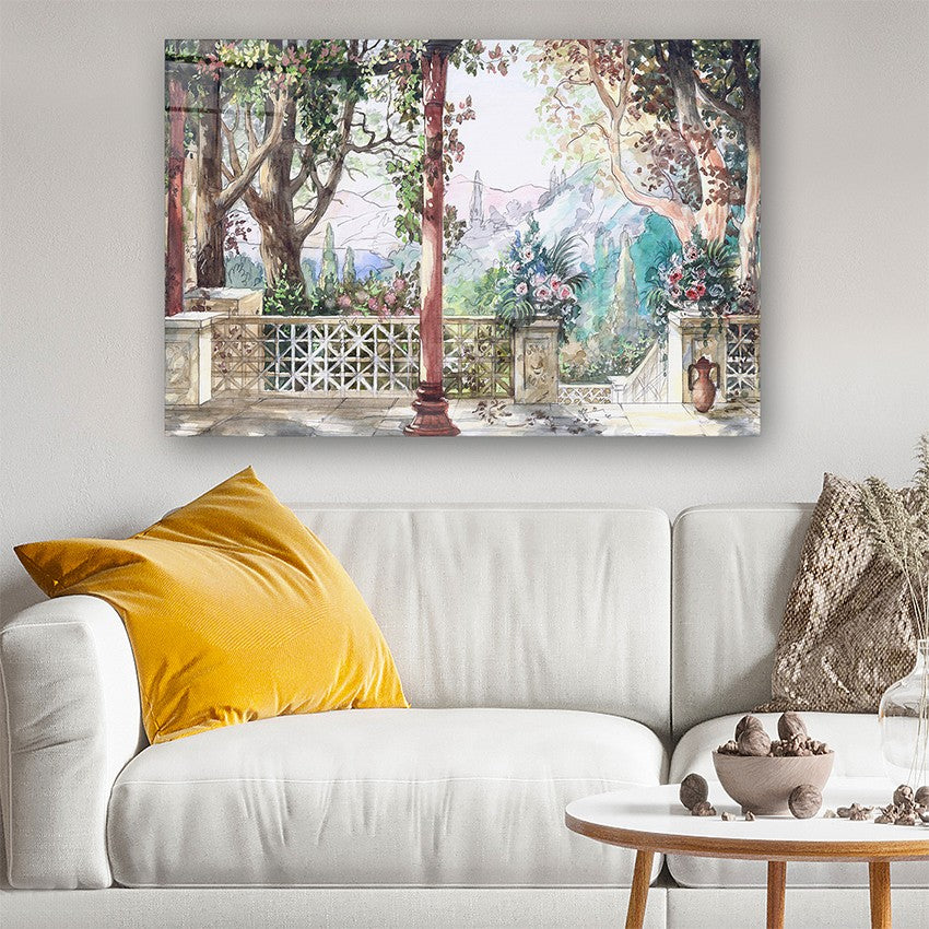 Quadro Decorativo em Vidro Temperado Multicolor 50x70cm - Arte Moderna para Parede