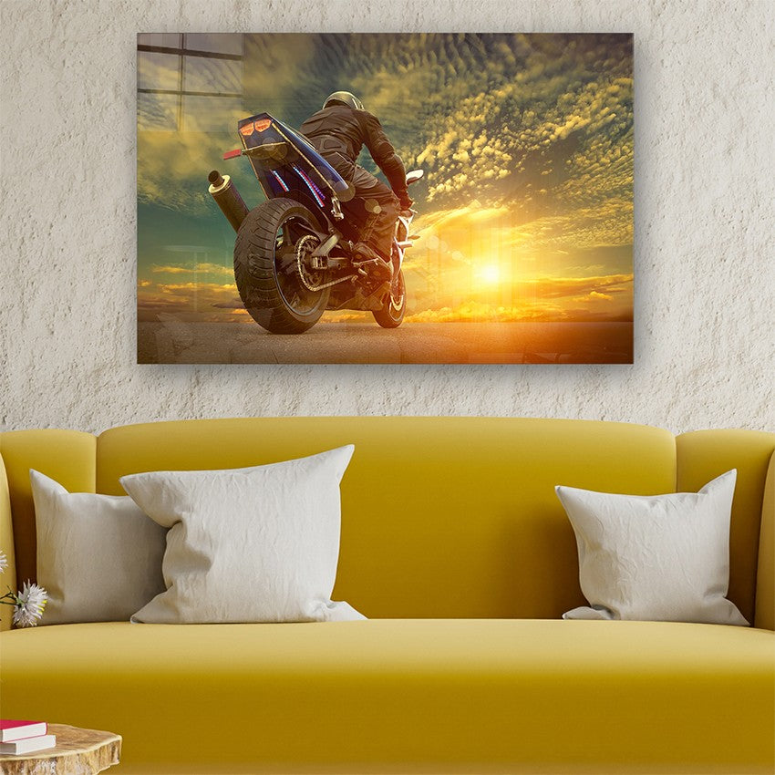 Quadro Decorativo em Vidro Temperado Multicolor 70x100cm - Arte Moderna para Parede