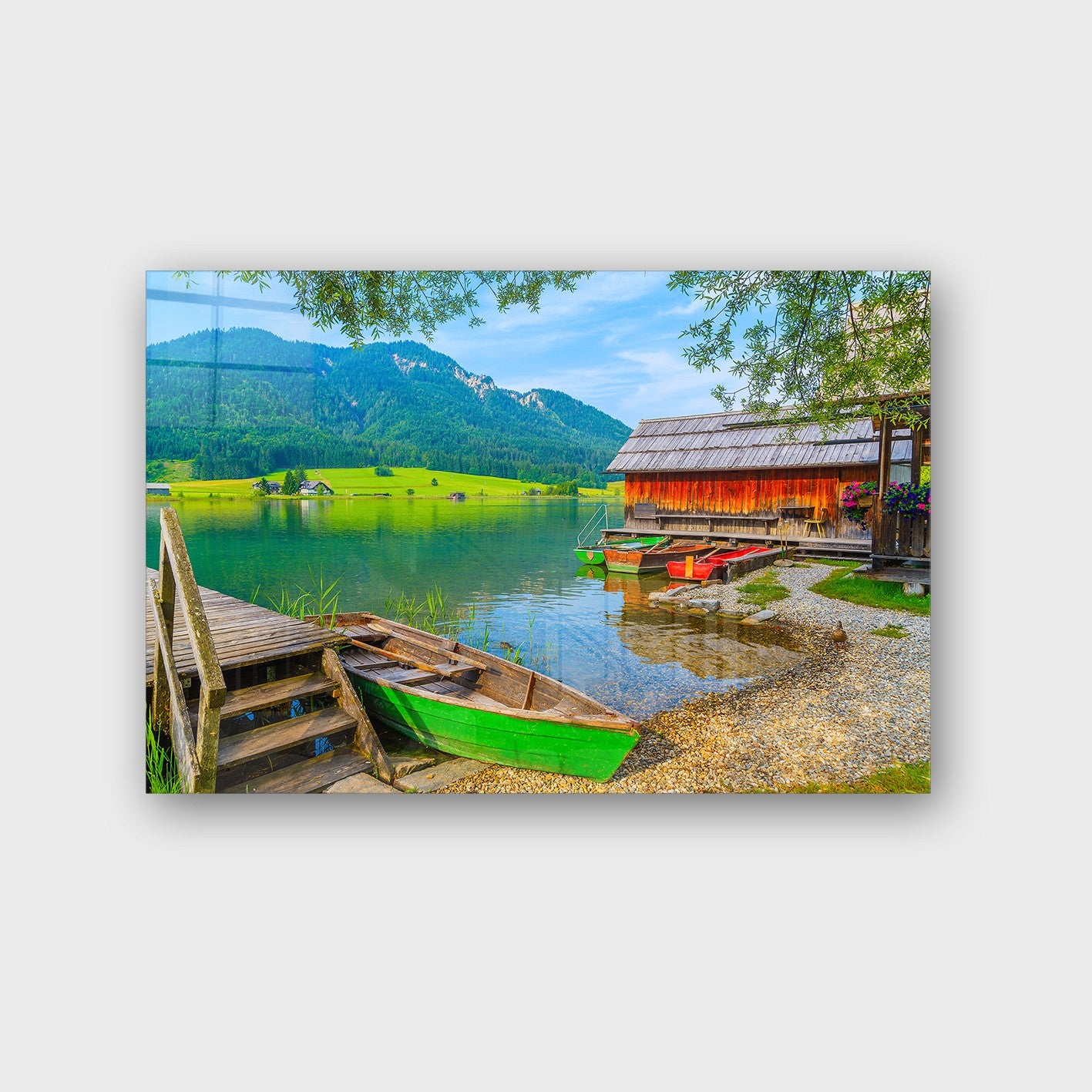 Quadro Decorativo em Vidro Temperado Multicolor 50x70cm - Arte Moderna para Parede