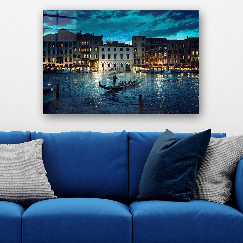 Quadro Decorativo em Vidro Temperado Multicolor 40x60cm - Arte Moderna para Parede